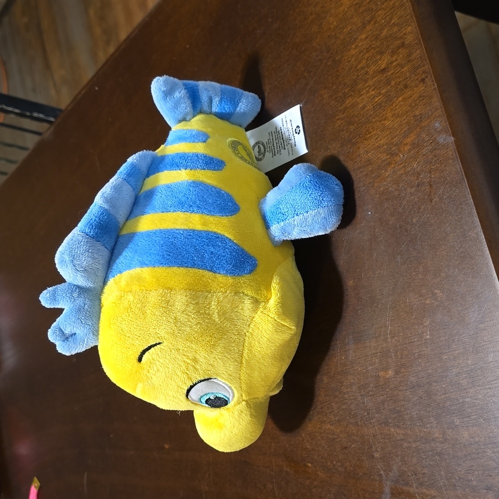 Disney 9’ Flounder Plush, The Little Mermaid